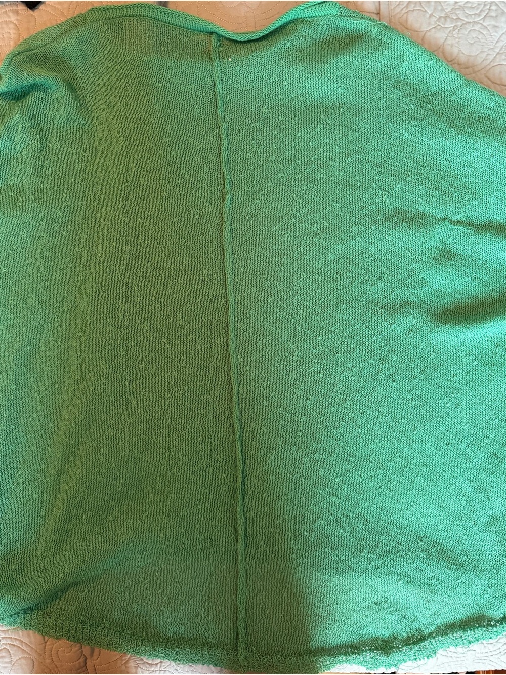 Easel Los Angeles Oversized Green Open Knit Pocket Top – Size Small